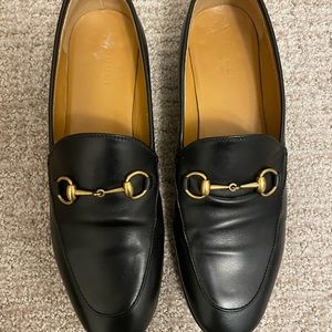 Gucci Jordaan black loafers size 38.5